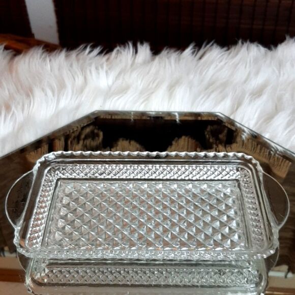   Vintage Lead Crystal Sugar Creamer & Tray  4 Piece Set - Picture 3 of 11